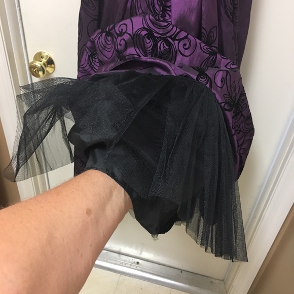 Dress Purple formal  prom black Jessica Howard - Picture 3 of 8